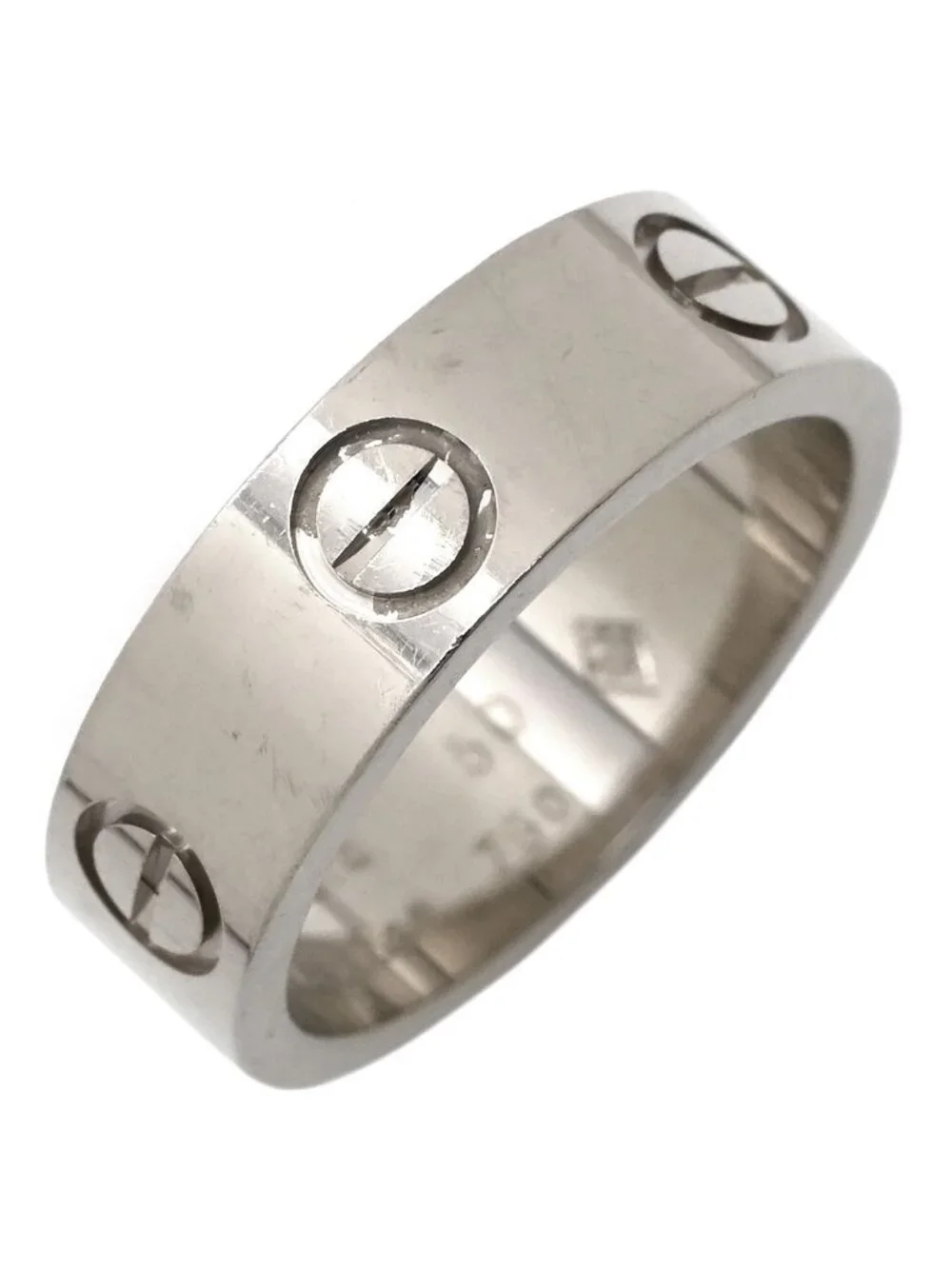 Cartier Ring Love White Gold 50 750 18K WG Classic